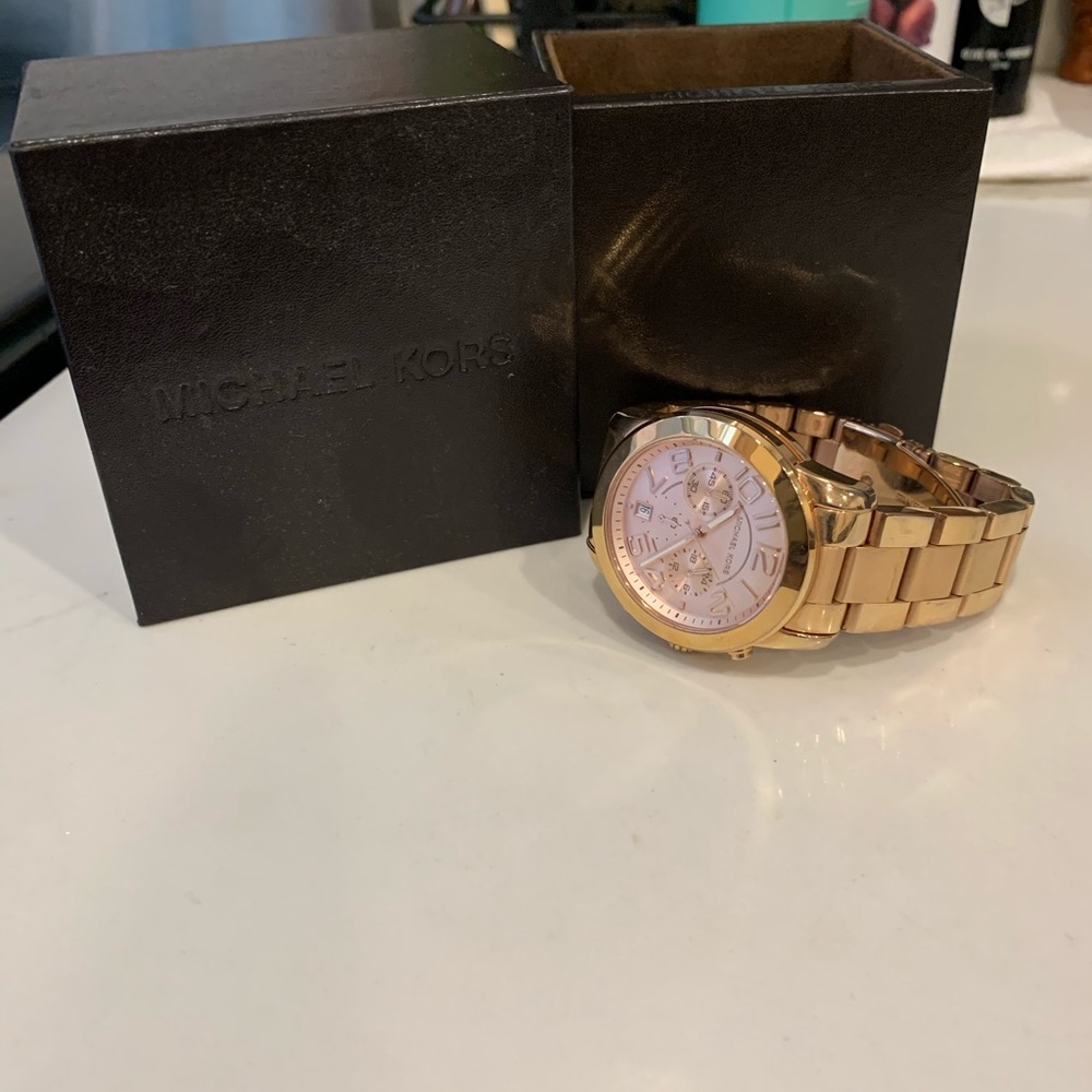 Michael Kors rose gold watch